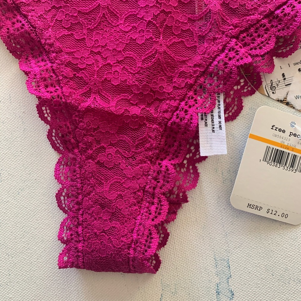 Free People | Pink & Green Lace Undie 2 Pc Bundle - Picture 5 of 15